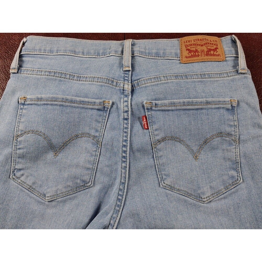 ⭐ Levi’s 720 High Rise Super Skinny Jeans Women’s Size 25 Blue Stretch Denim - Picture 12 of 16